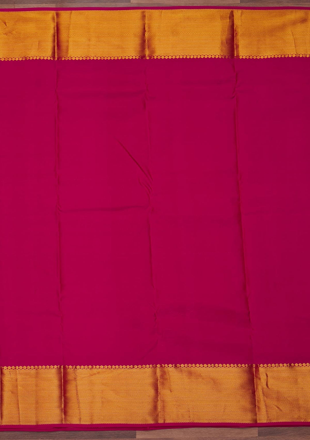 Rani Pink Zariwork Pure Silk Designer Saree - Koskii