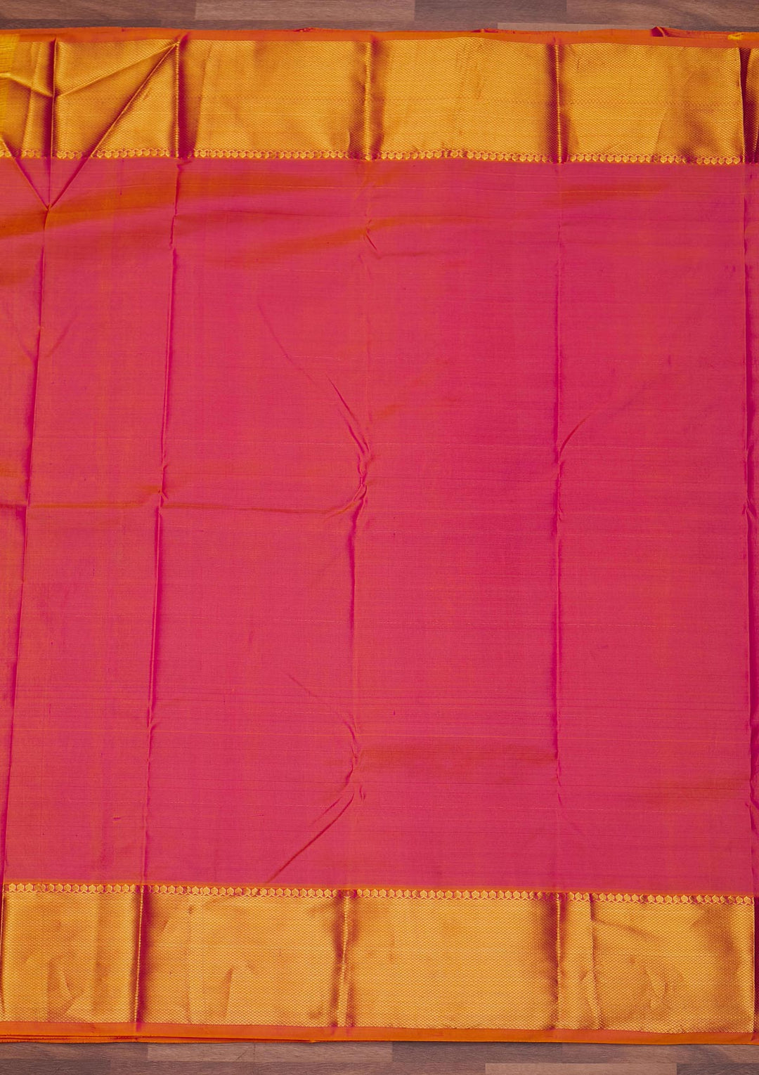 Rani Pink Zariwork Pure Silk Designer Saree - Koskii