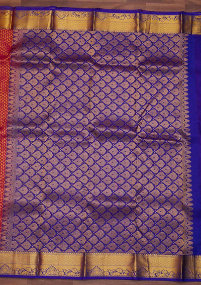 Rani Pink Zariwork Pure Silk Designer Saree - Koskii