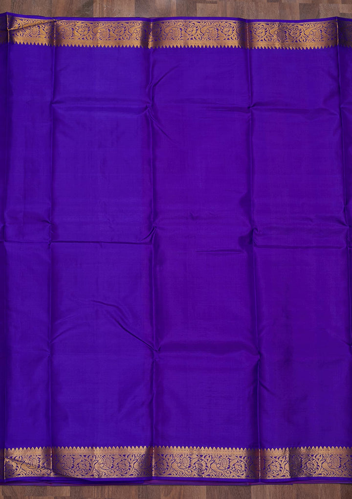 Rani Pink Zariwork Pure Silk Saree-Koskii