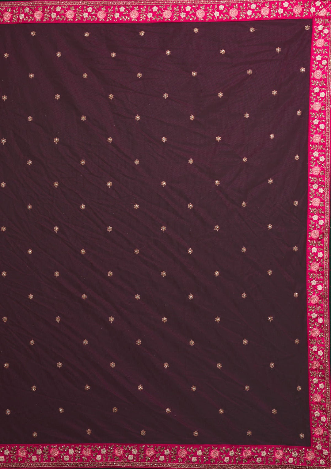 Rani Pink Zariwork Raw Silk Lehenga-koskii