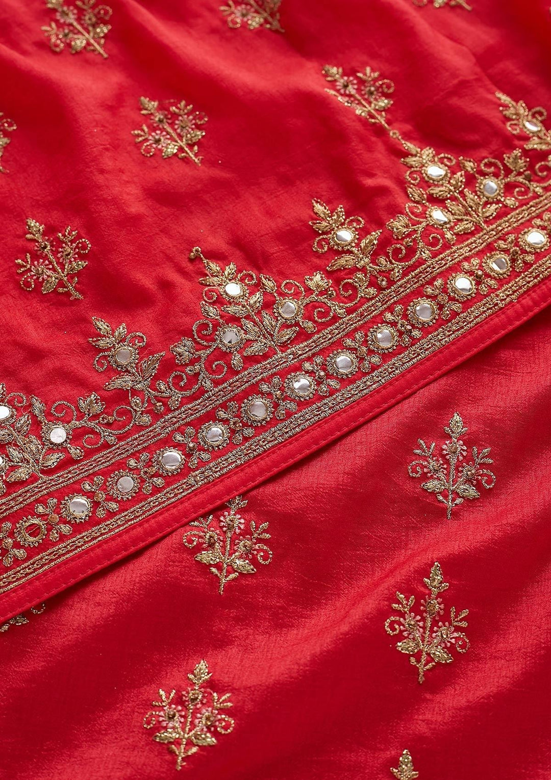 Rani Pink Zariwork Raw Silk Designer Saree - koskii