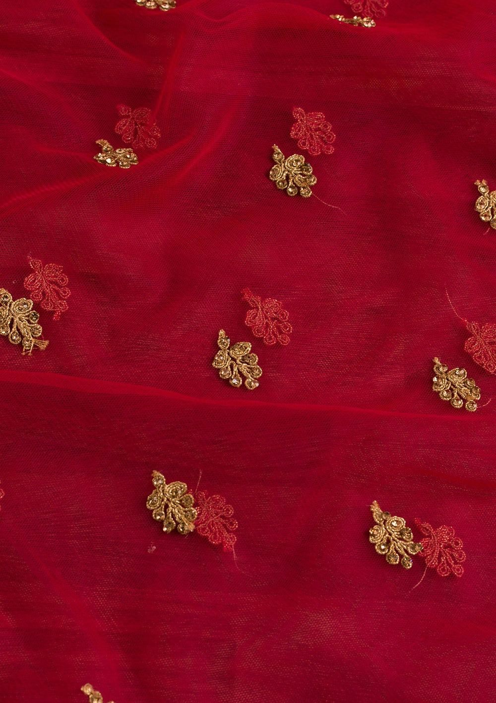 Rani Pink Stonework Net Dupatta-Koskii