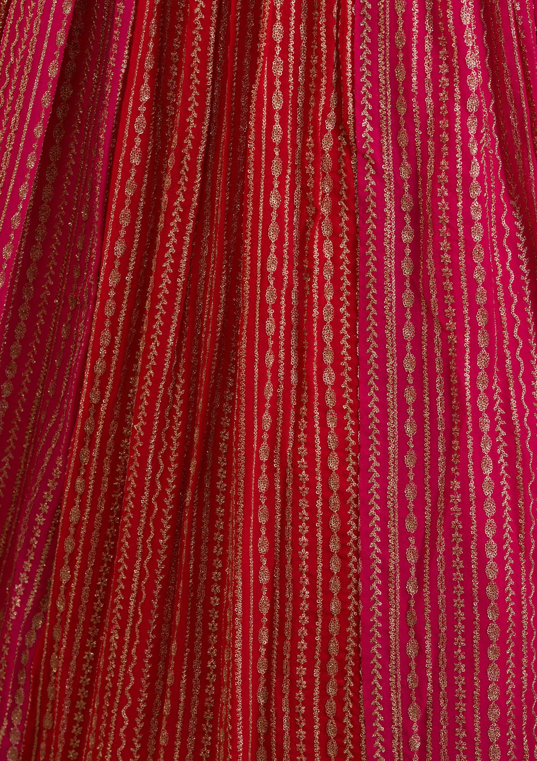 Rani Pink Zariwork Georgette Readymade Lehenga-Koskii