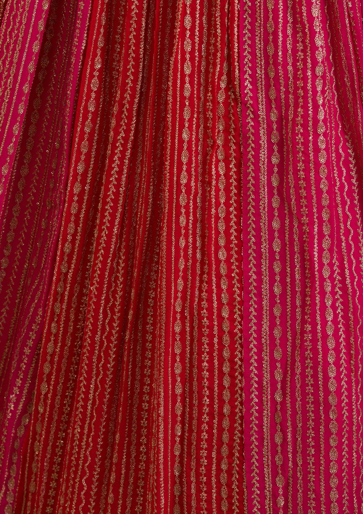 Rani Pink Zariwork Georgette Readymade Lehenga-Koskii