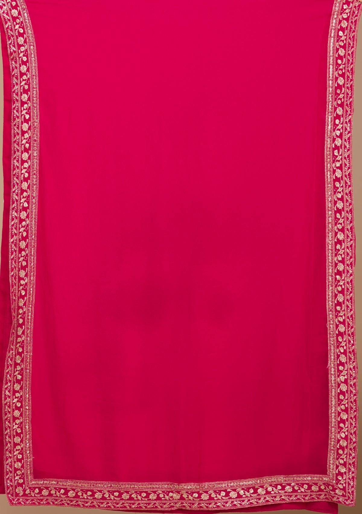 Rani Pink Zariwork Georgette Readymade Salwar Kameez-Koskii