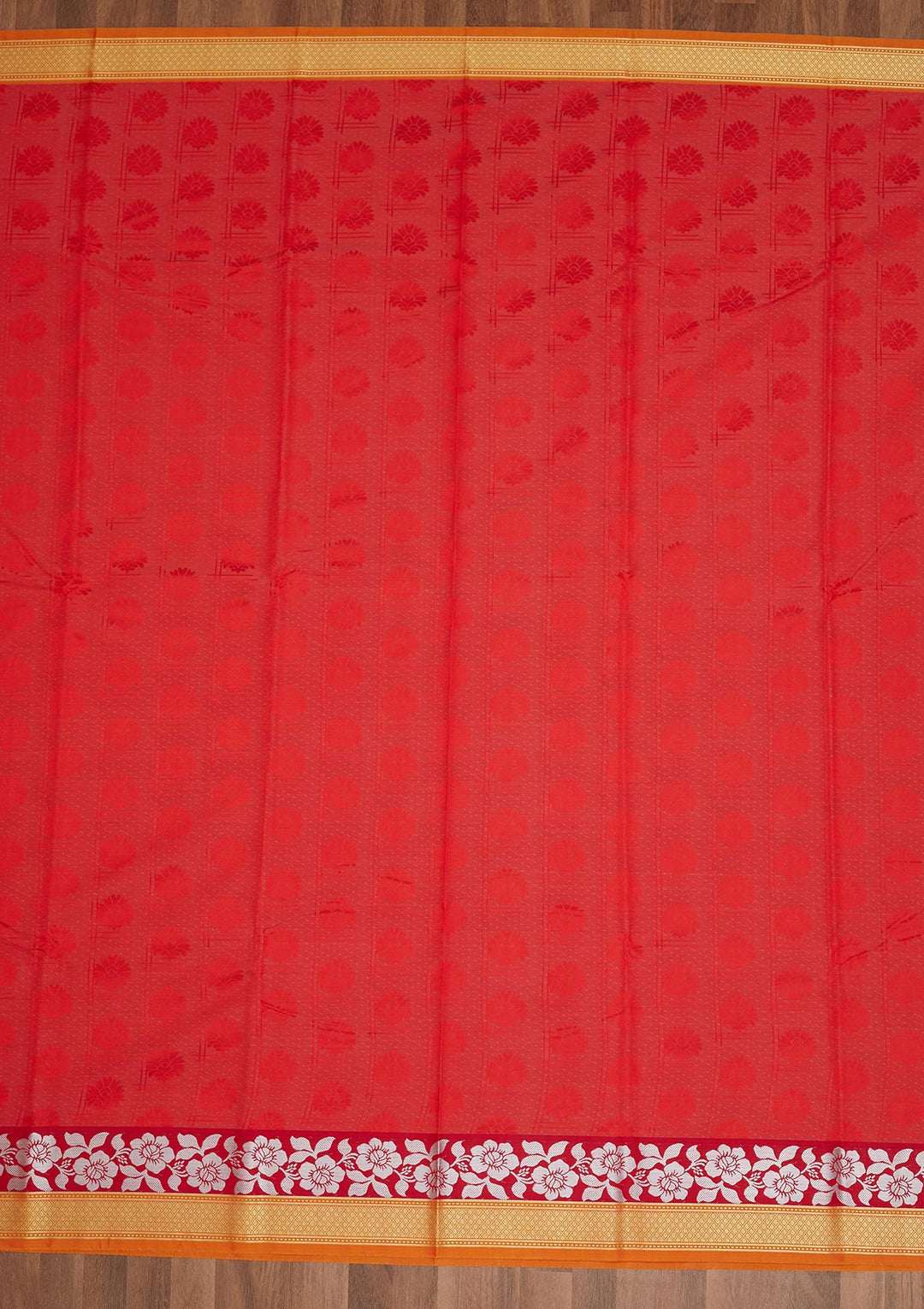 Red Zariwork Art Silk Saree - Koskii