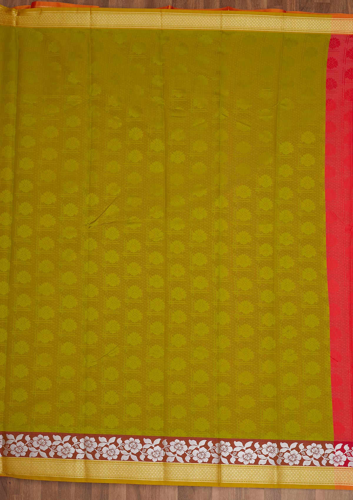 Red Zariwork Art Silk Saree - Koskii