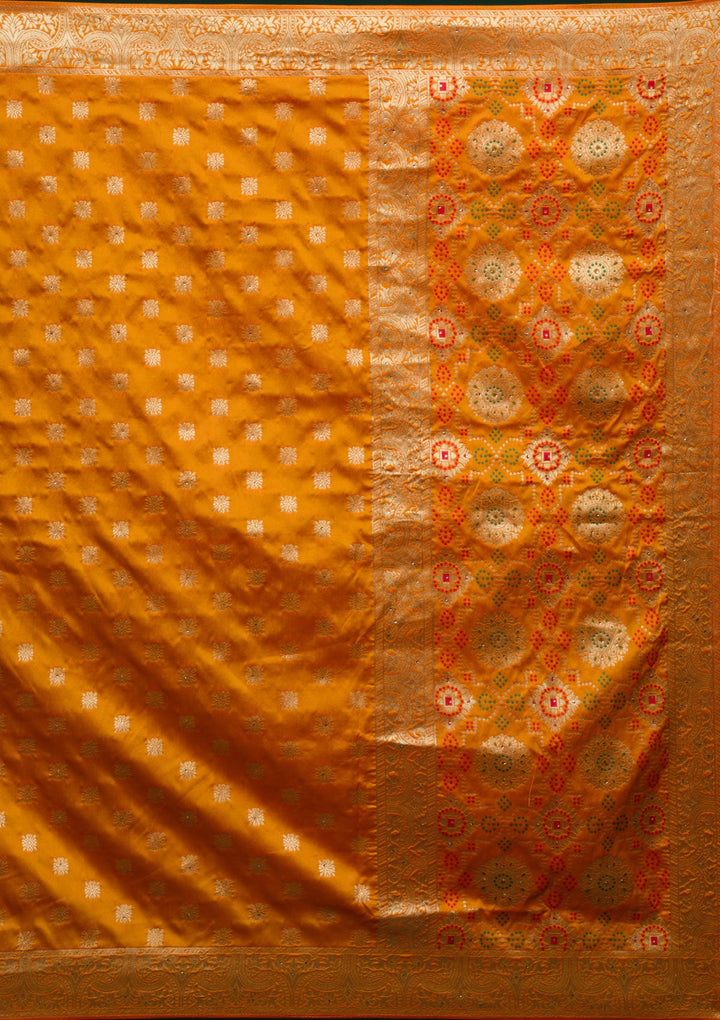 Red Zariwork Banarasi Lehenga-koskii