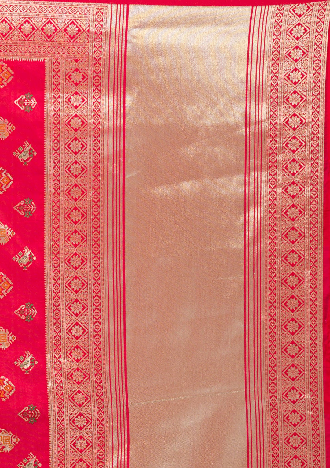 Red Zariwork Banarasi Designer Lehenga-Koskii