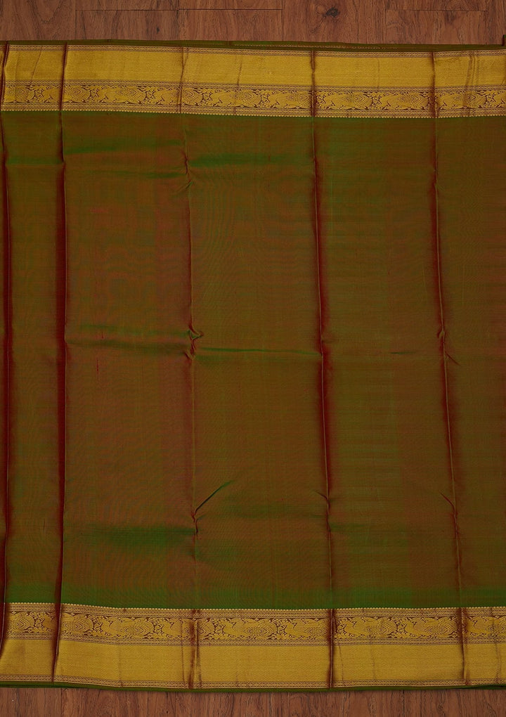 Red Zariwork Pure Silk Designer Saree - koskii