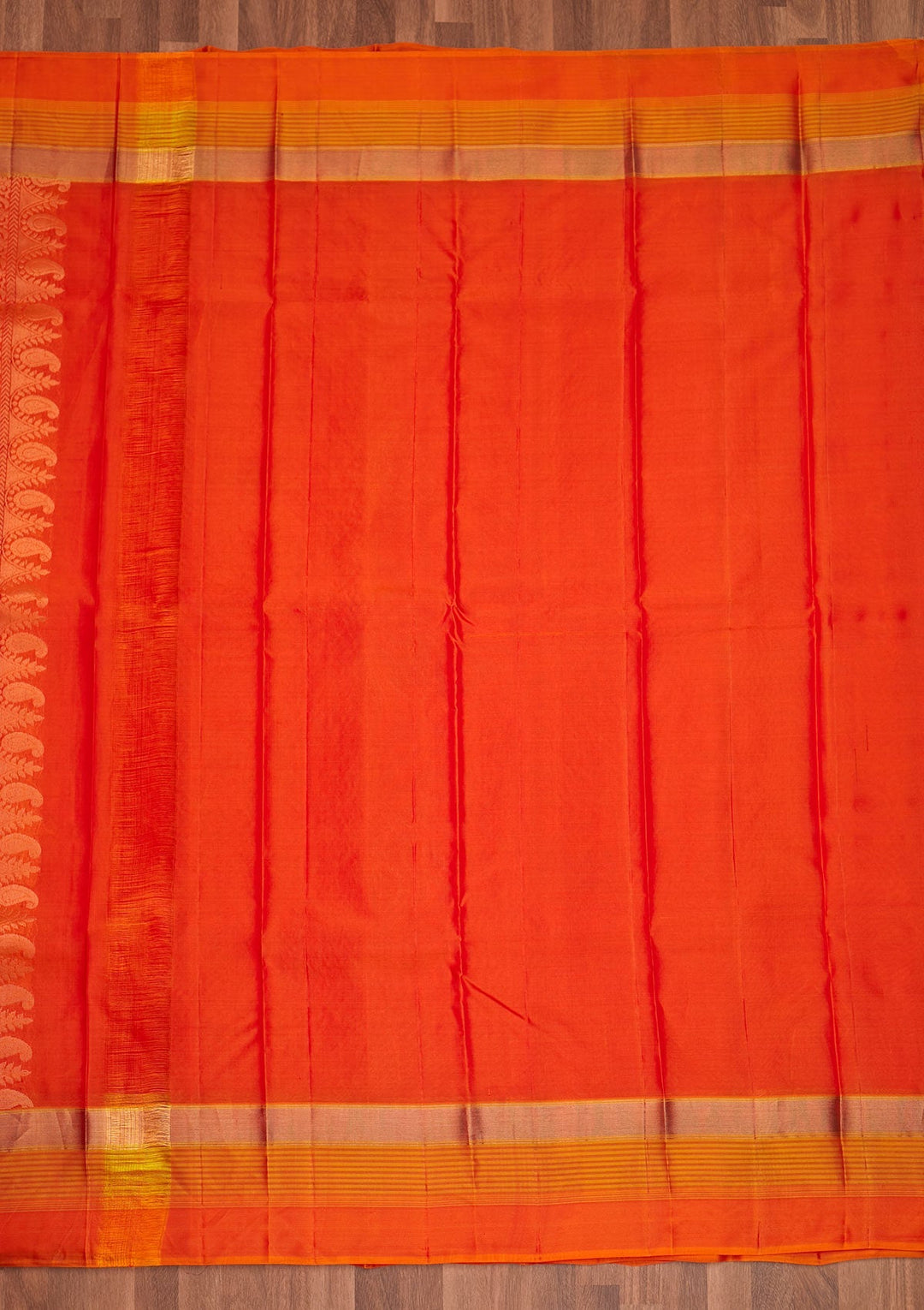 Red Zariwork Pure Silk Saree - Koskii
