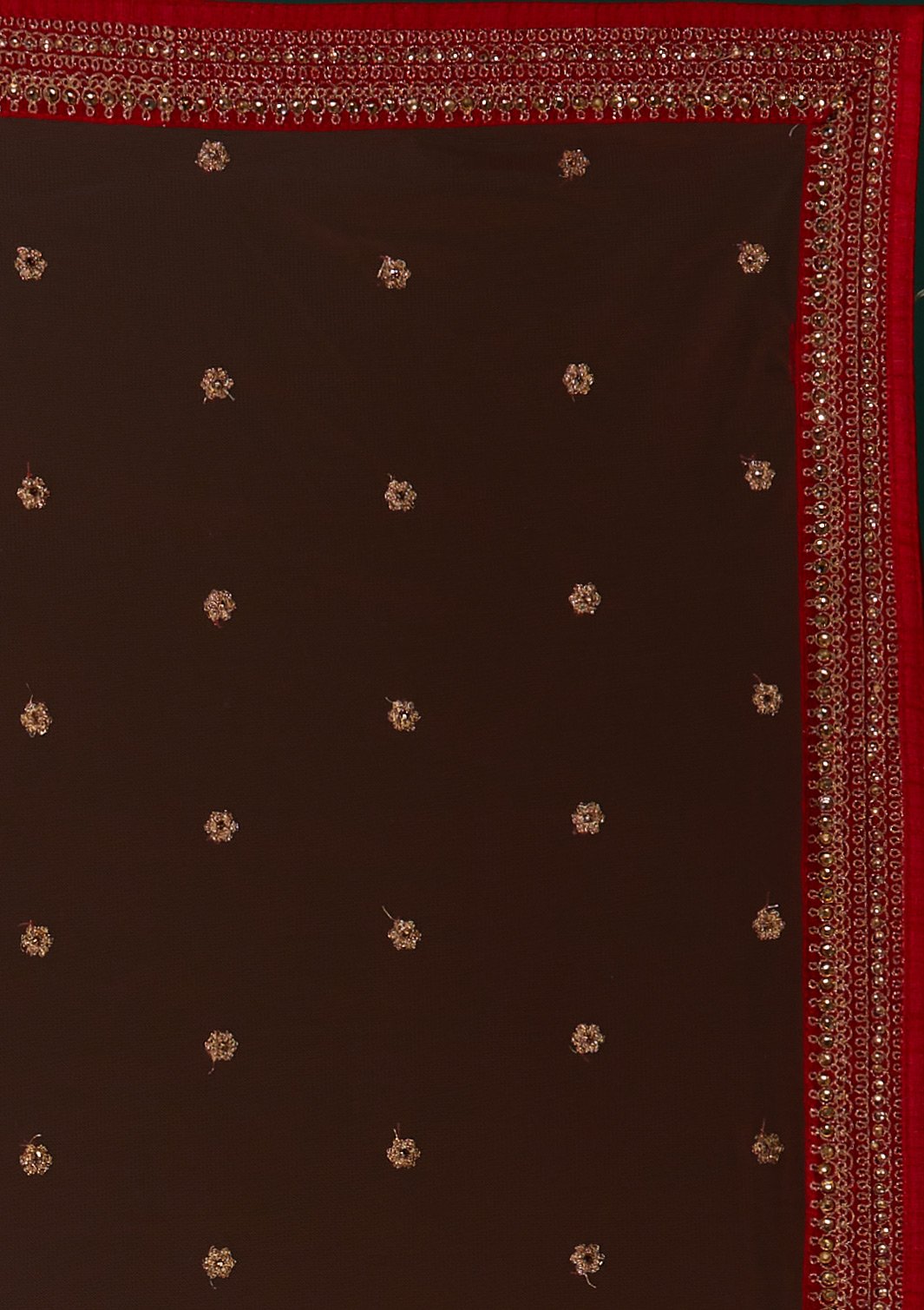 Red Zariwork Raw Silk Designer Lehenga - Koskii