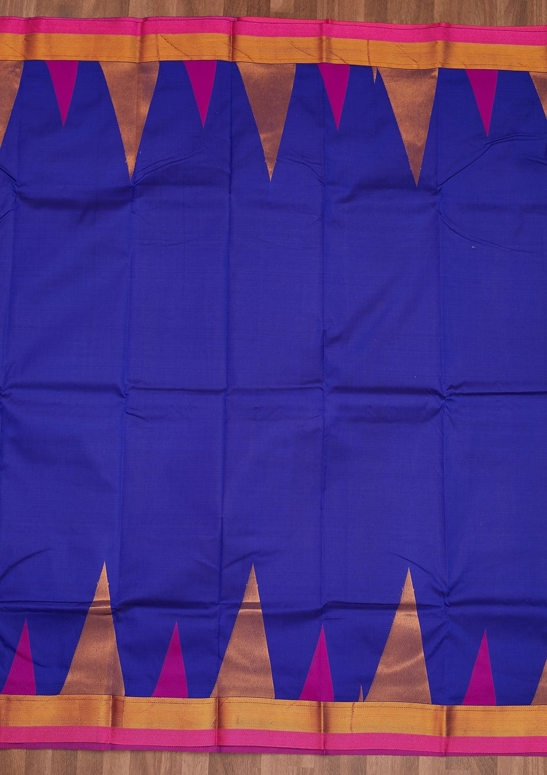 Royal Blue Zariwork Art Silk Designer Saree - Koskii