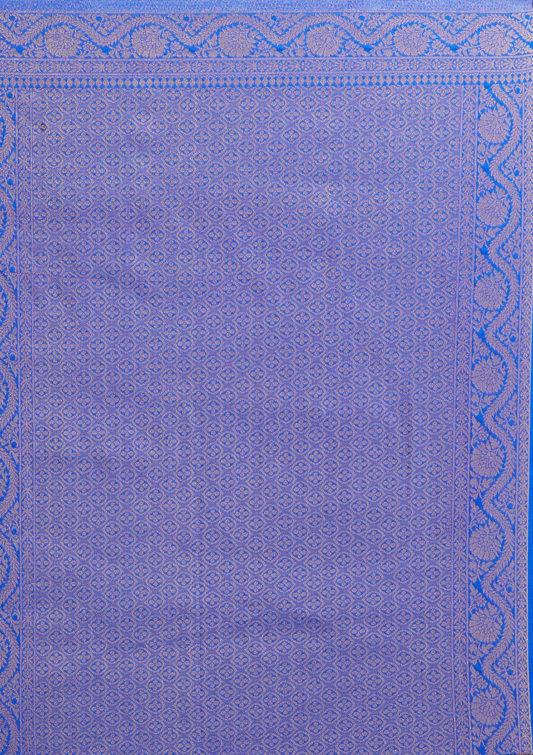 Royal Blue Zariwork Art Silk Saree-Koskii