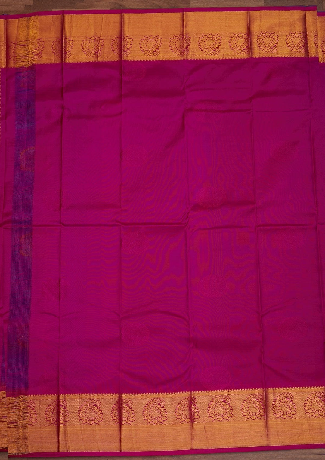 Royal Blue Zariwork Pure Silk Designer Saree - Koskii