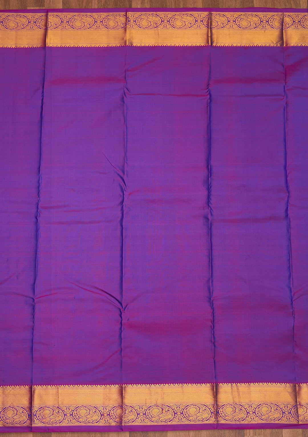 Royal Blue Zariwork Pure Silk Saree - Koskii