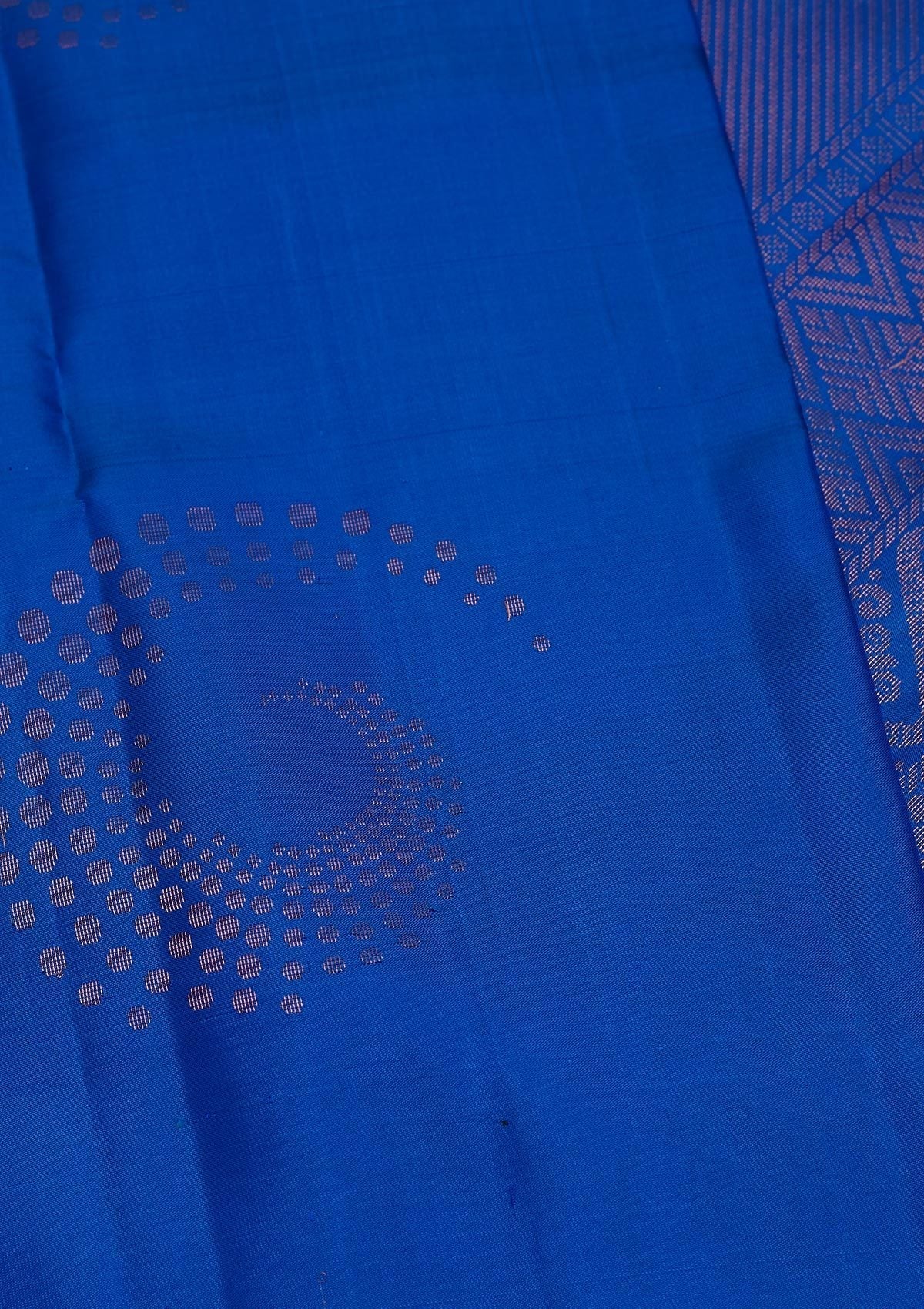 Royal Blue Zariwork Pure Silk Designer Saree - Koskii