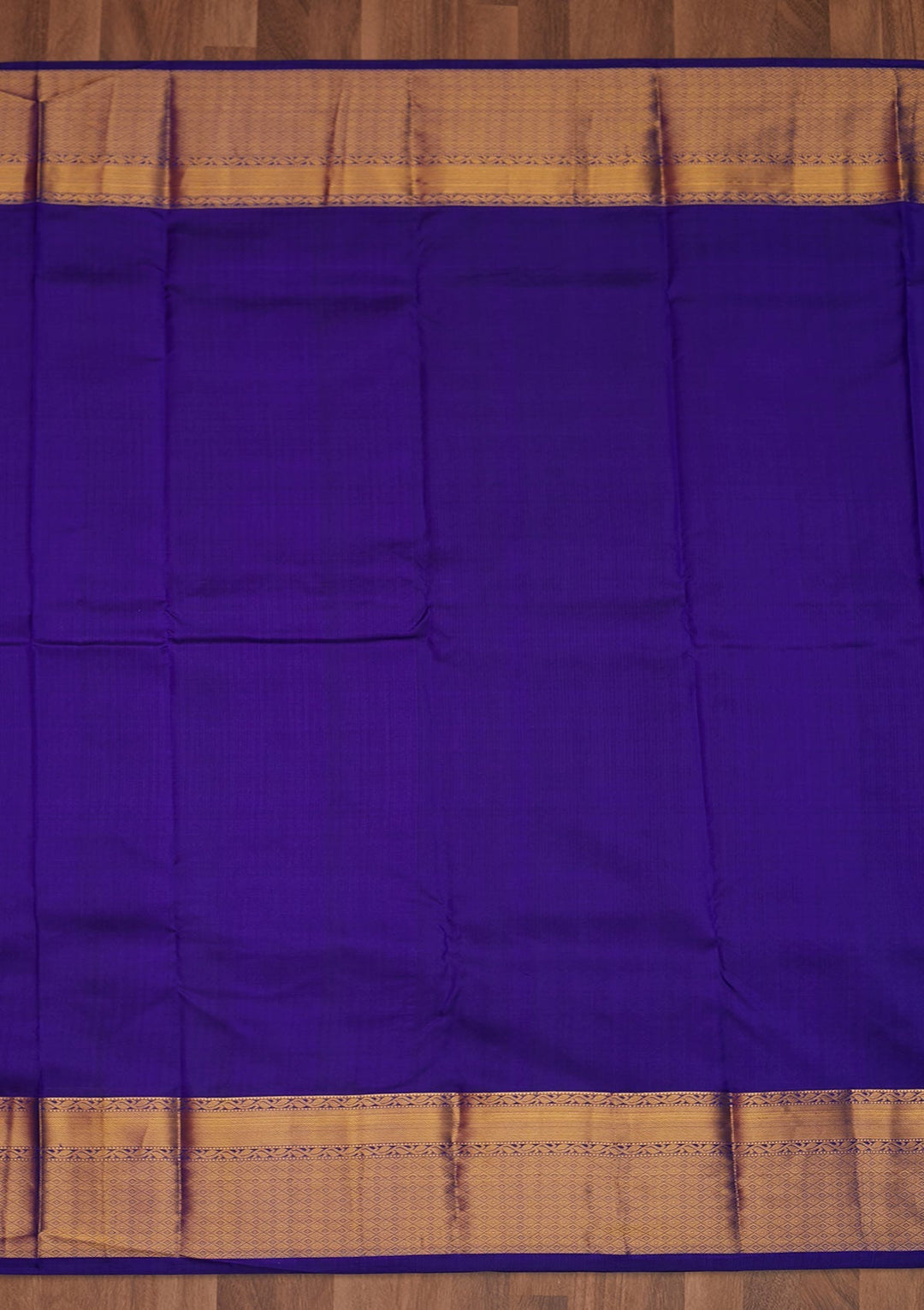Royal Blue Zariwork Pure Silk Saree - Koskii