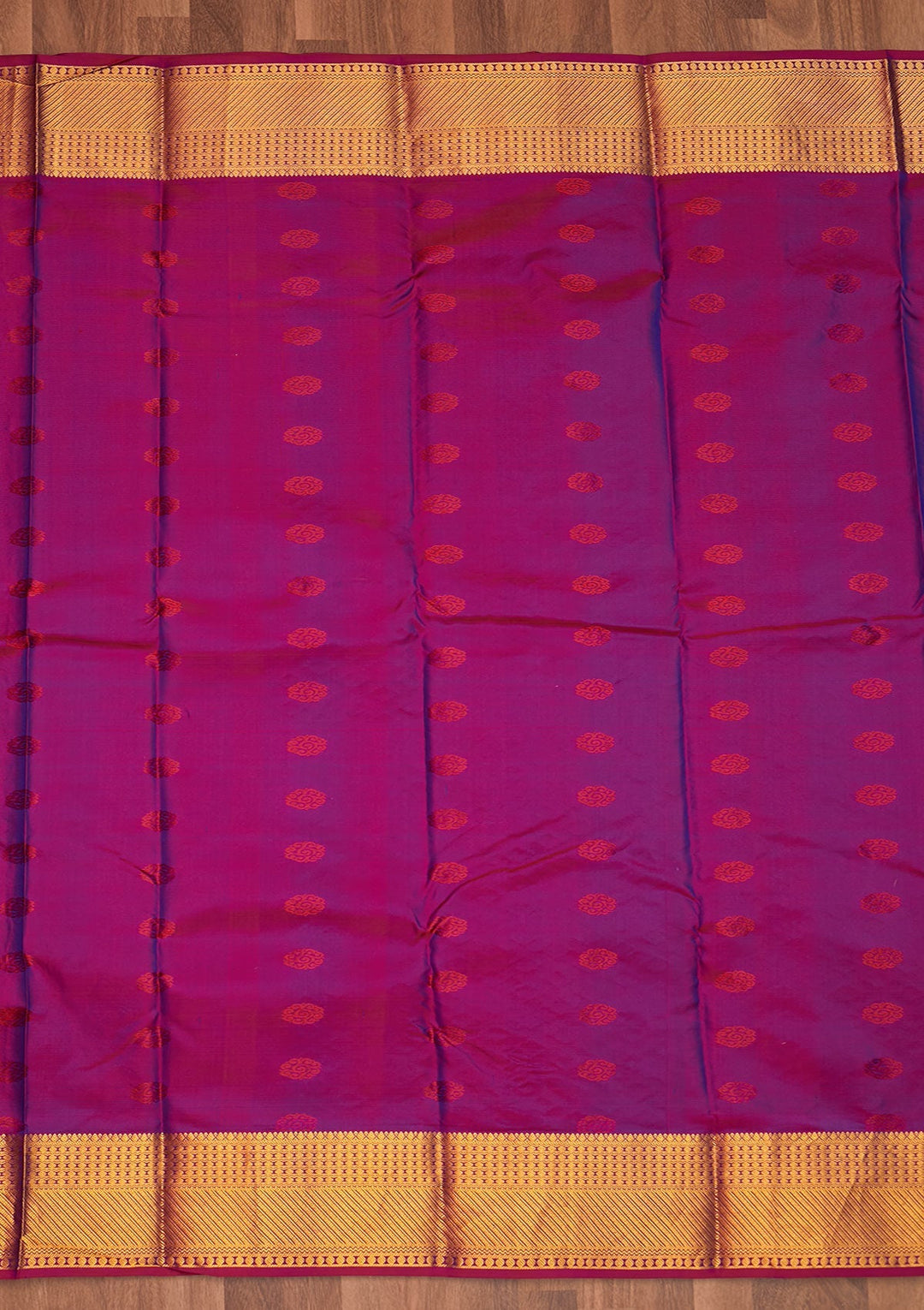 Royal Blue Zariwork Pure Silk Saree - Koskii