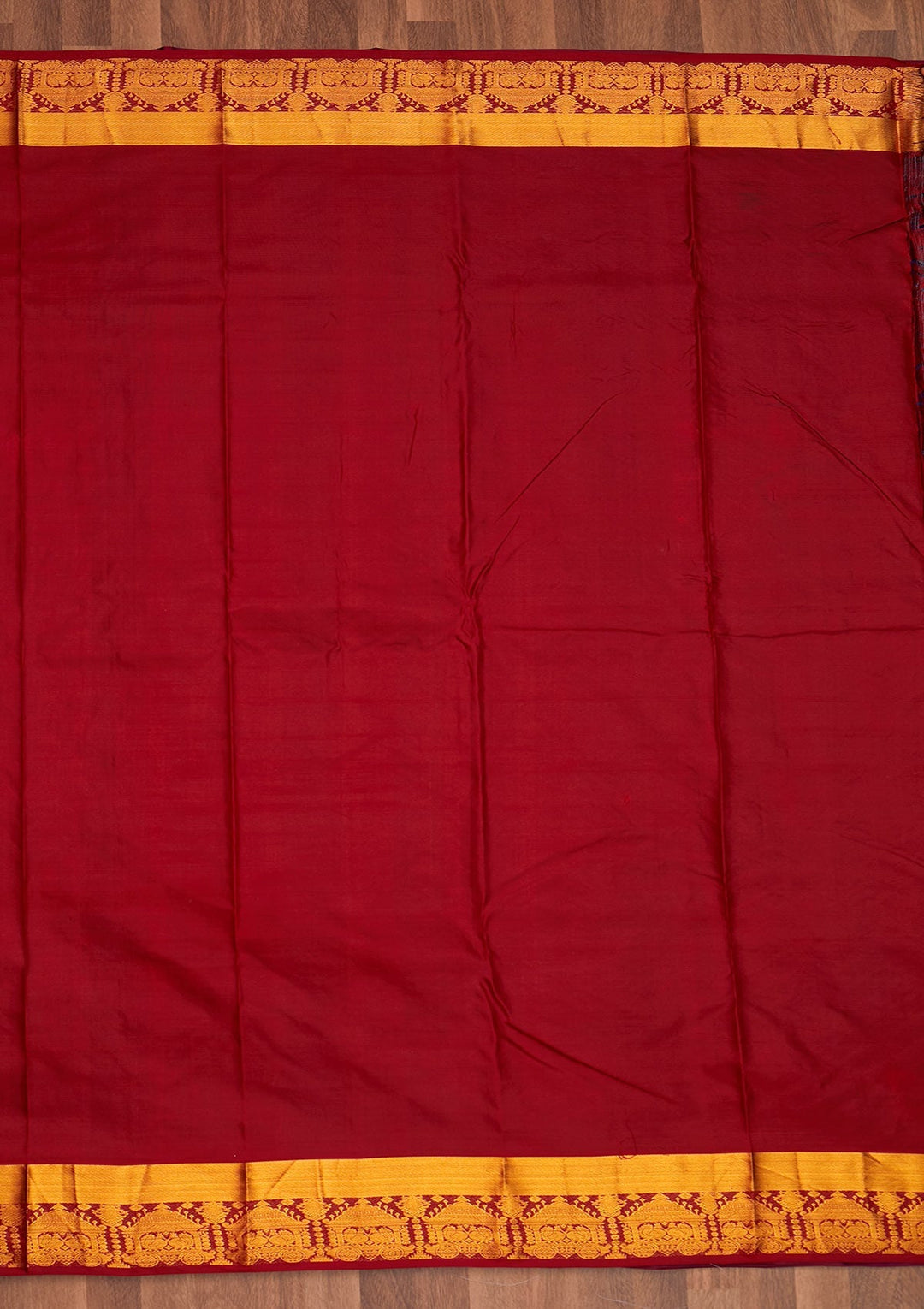 Royal Blue Zariwork Pure Silk Saree - Koskii