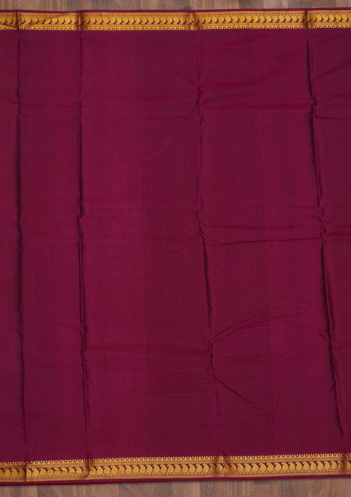 Royal Blue Zariwork Pure Silk Saree-Koskii