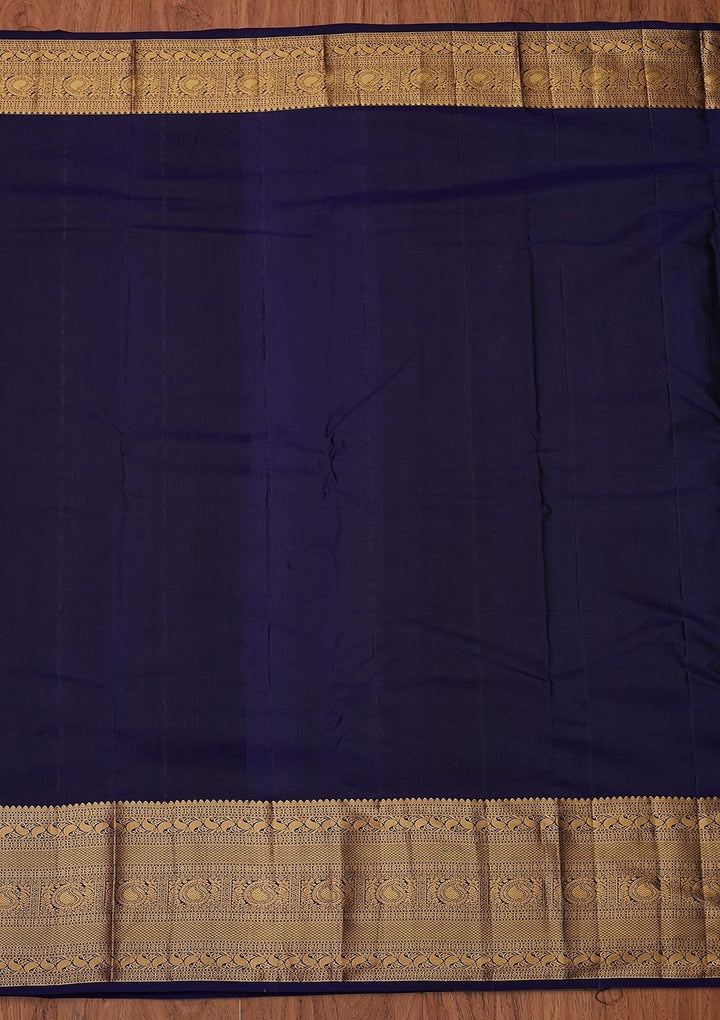 Rust Zariwork Pure Silk Designer Unstitched Saree - Koskii