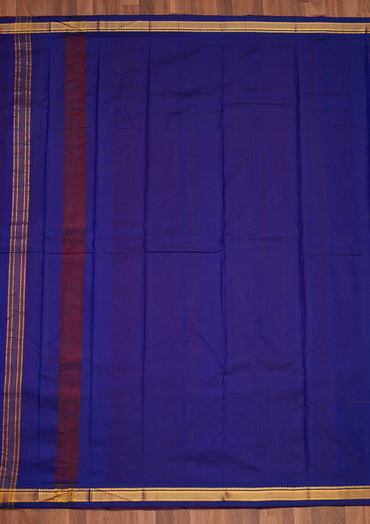 Rust Zariwork Pure Silk Saree - Koskii