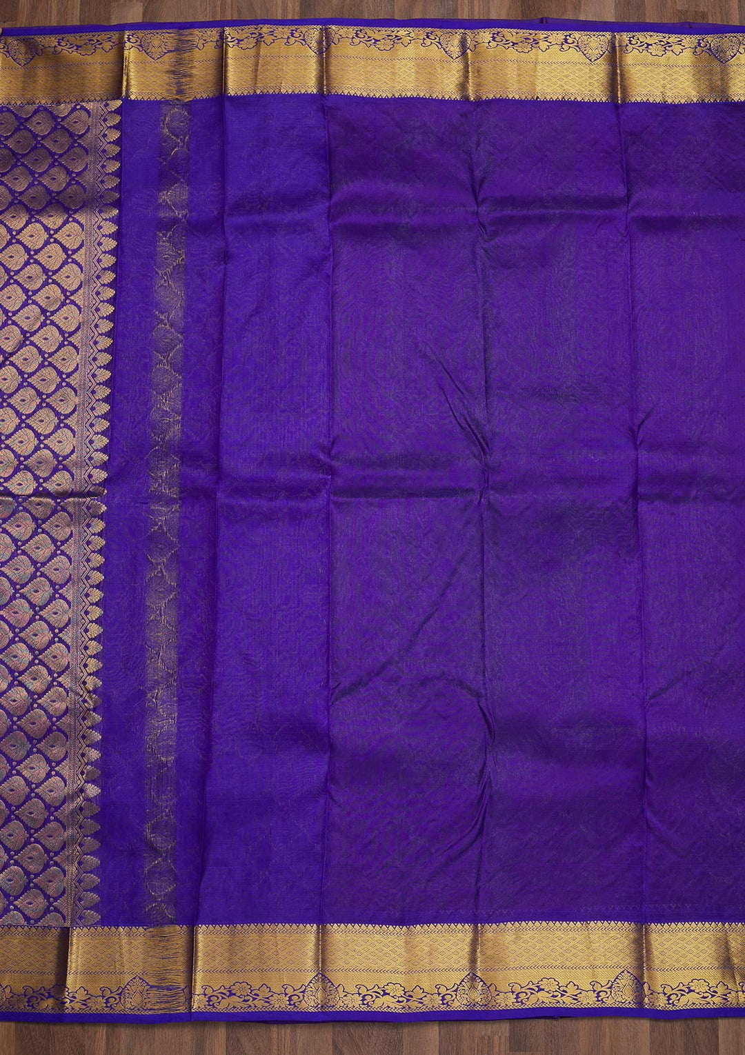 Rust Zariwork Pure Silk Saree-Koskii