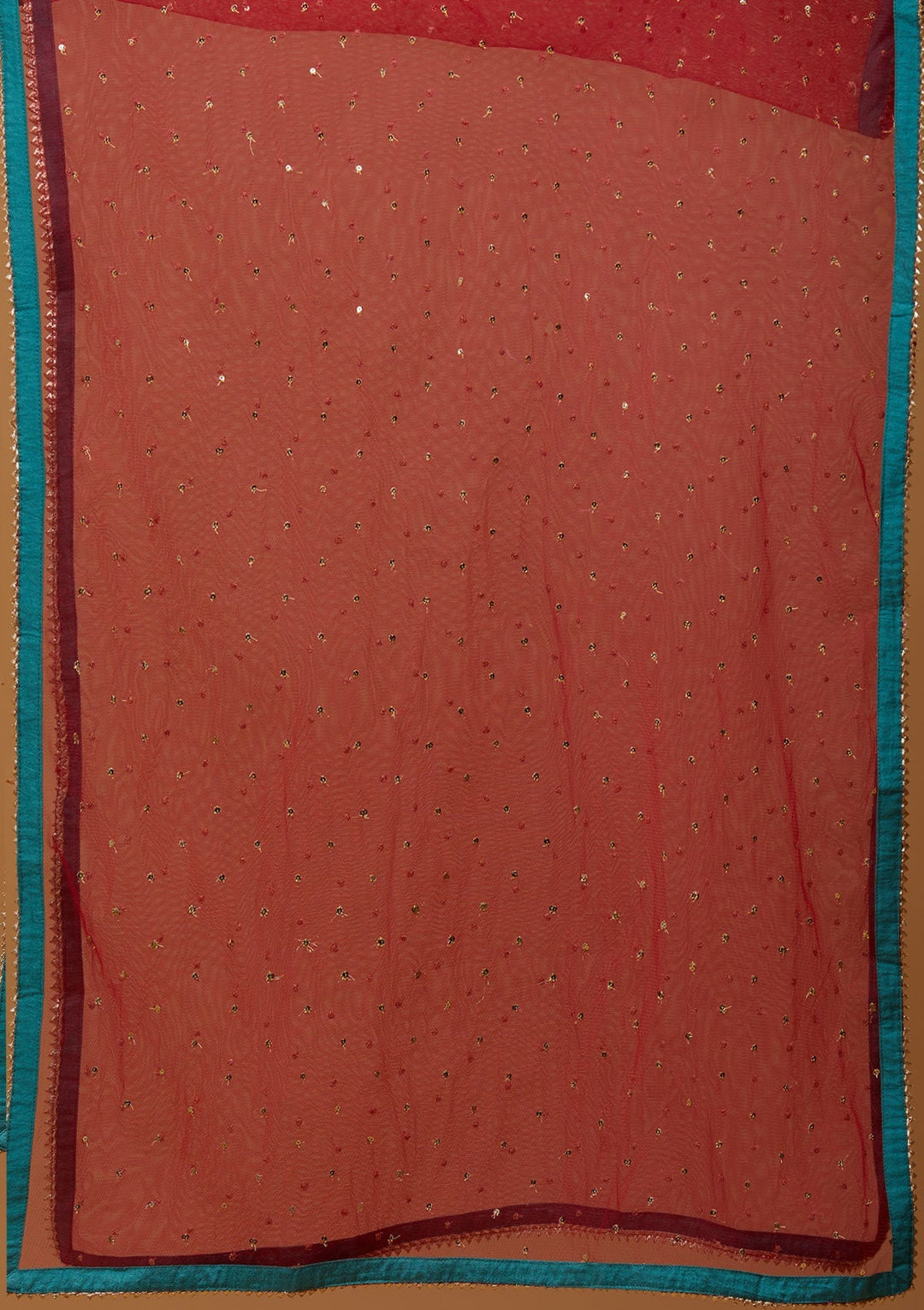 Sea Green Cutdana Chiffon Designer Lehenga - Koskii
