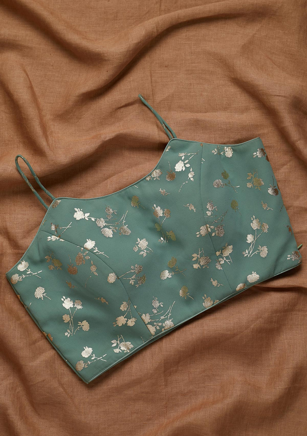 Sea Green  Georgette Blouse- Koskii