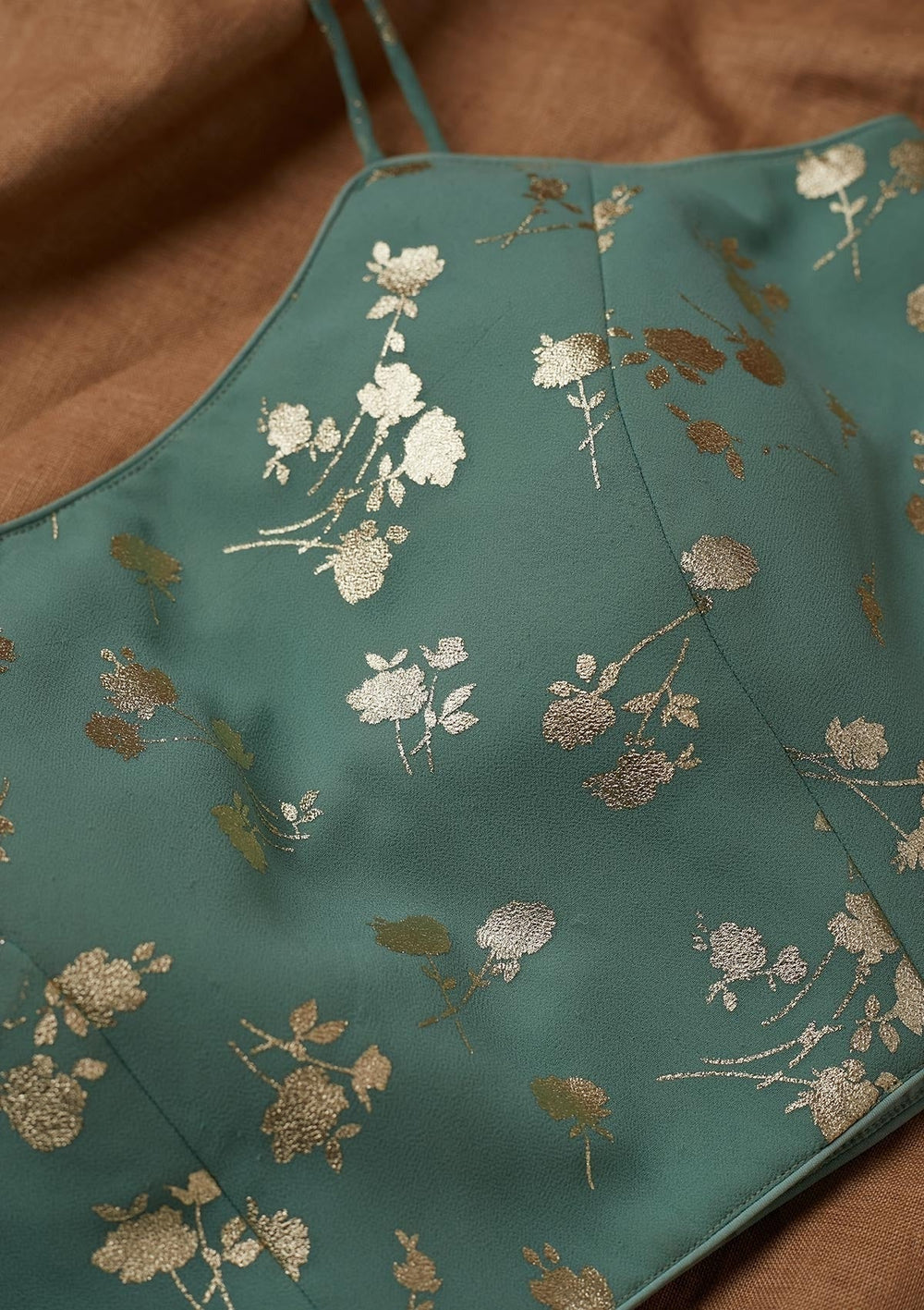 Sea Green  Georgette Blouse - Koskii