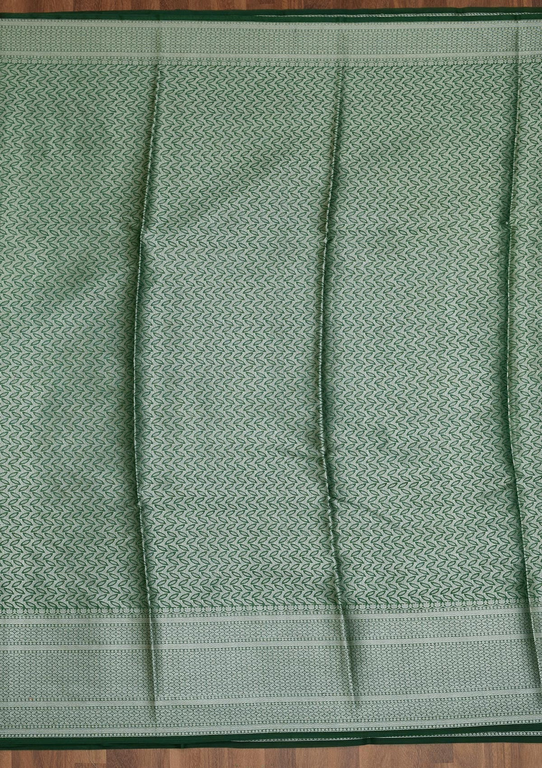 Sea Green Zariwork Art Silk Saree - Koskii