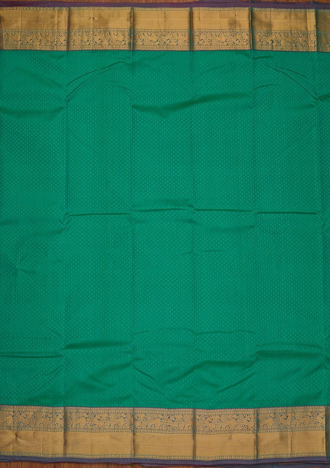 Sea Green Zariwork Pure Silk Designer Saree - koskii