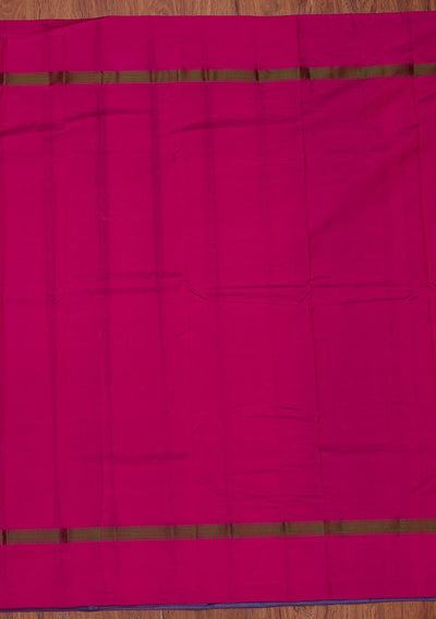 Sea Green Zariwork Pure Silk Designer Unstitched Saree - Koskii
