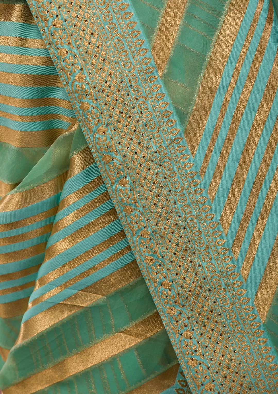 Wine Stonework Georgette Designer Saree-Koskii