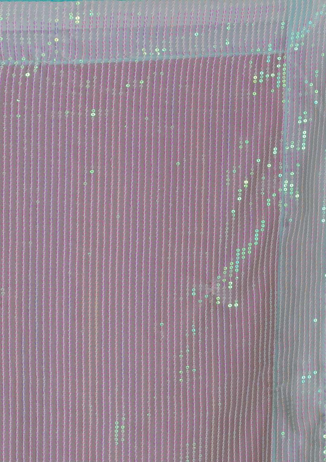 Sky Blue Sequins Georgette Saree-Koskii