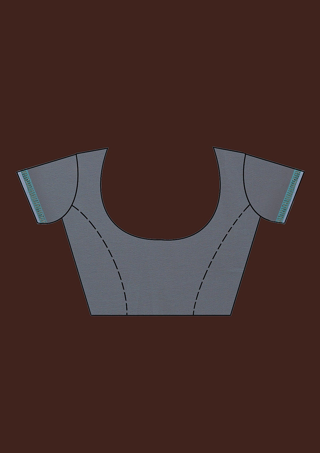 Sky Blue Sequins Georgette Designer Saree-Koskii