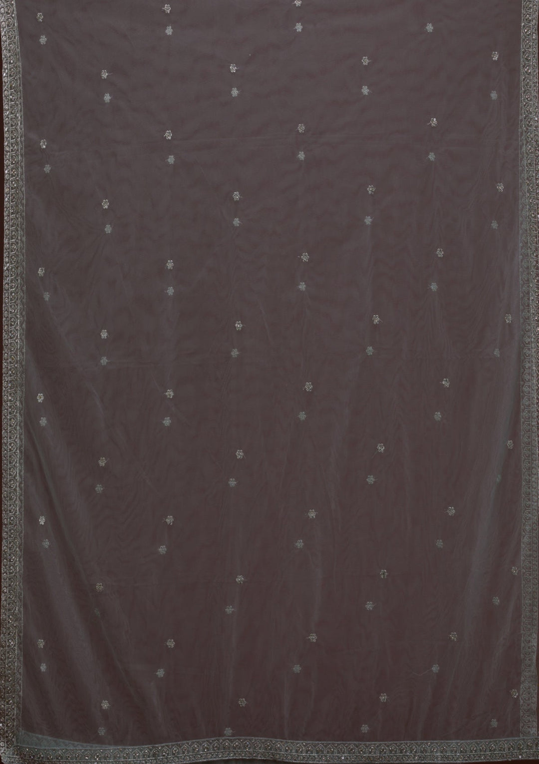 Sky Blue Zariwork Net Designer Gown-Koskii