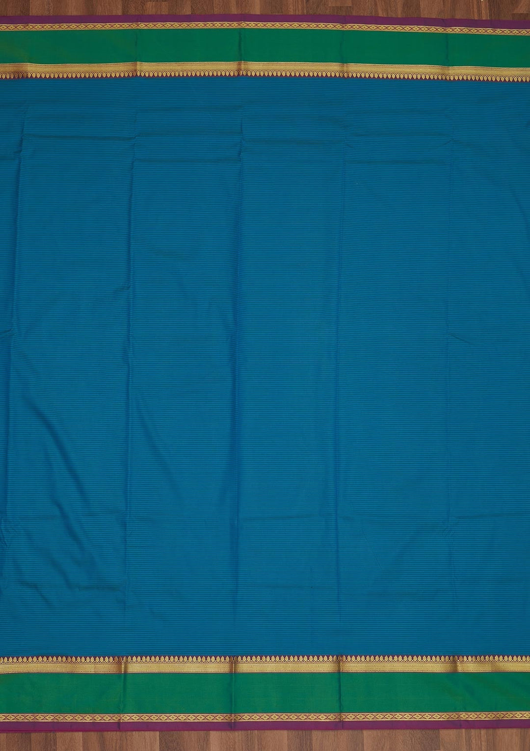 Turquoise Blue Zariwork Art Silk Saree - Koskii