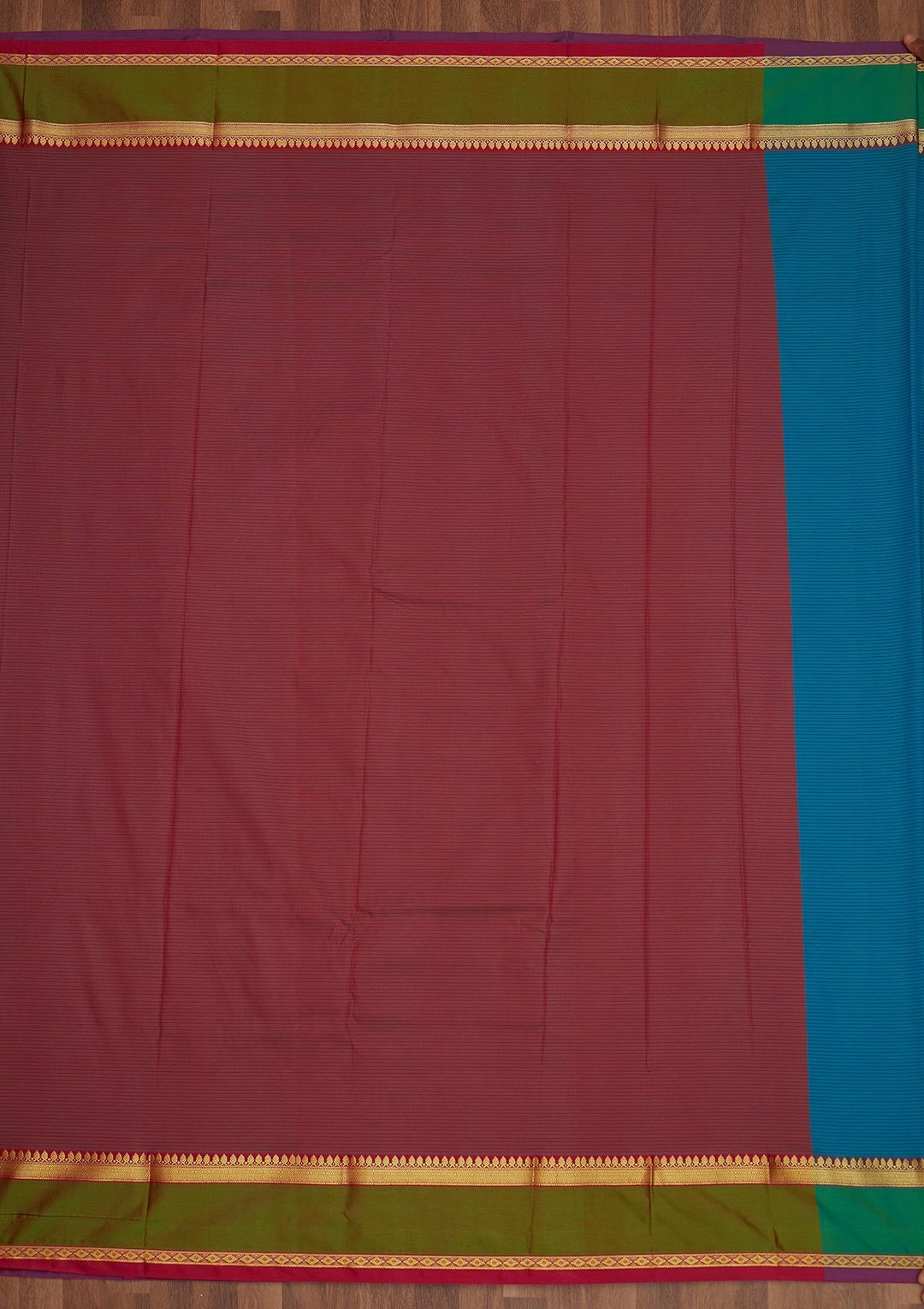 Turquoise Blue Zariwork Art Silk Saree - Koskii