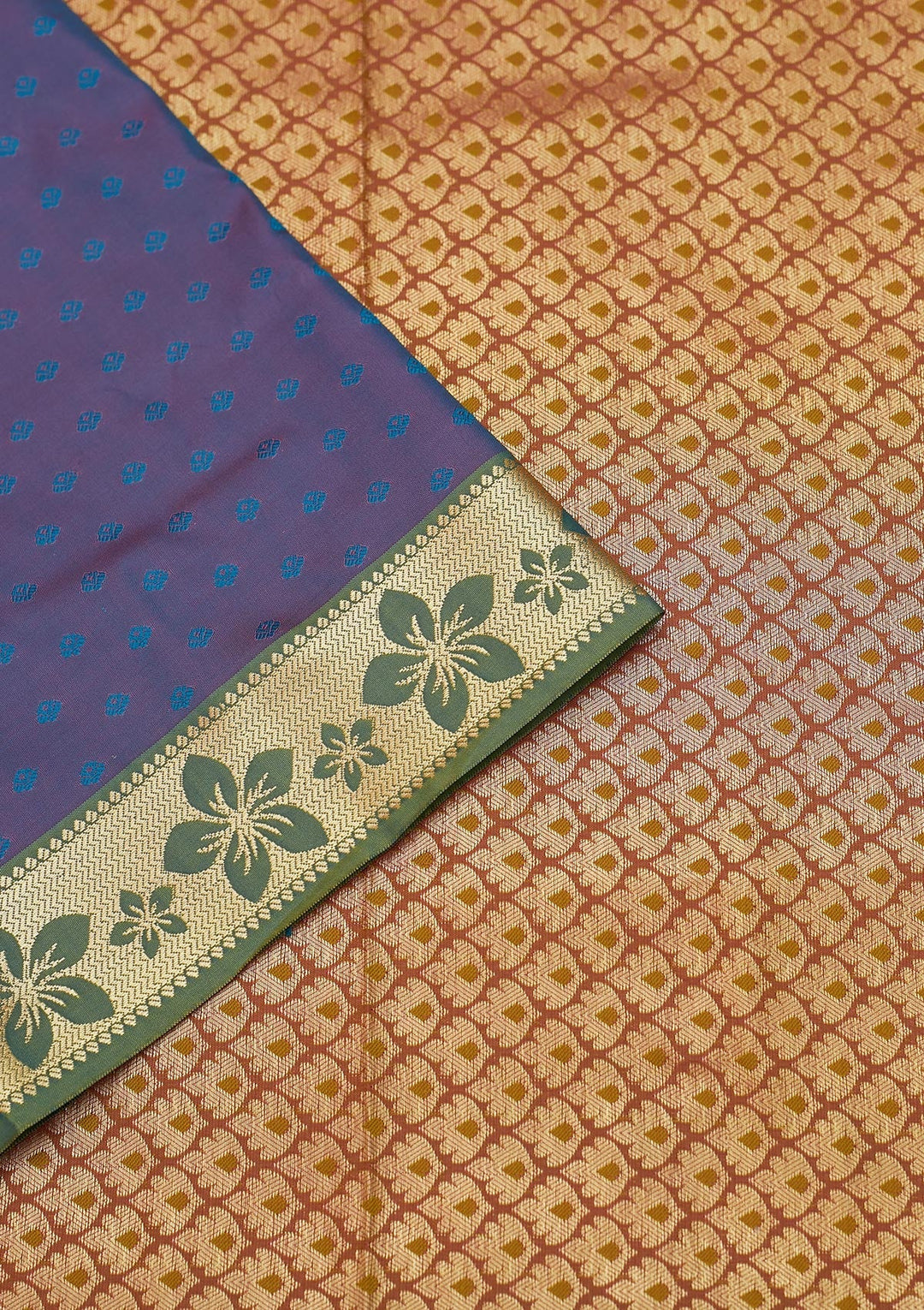 Turquoise Blue Zariwork Art Silk Saree - Koskii