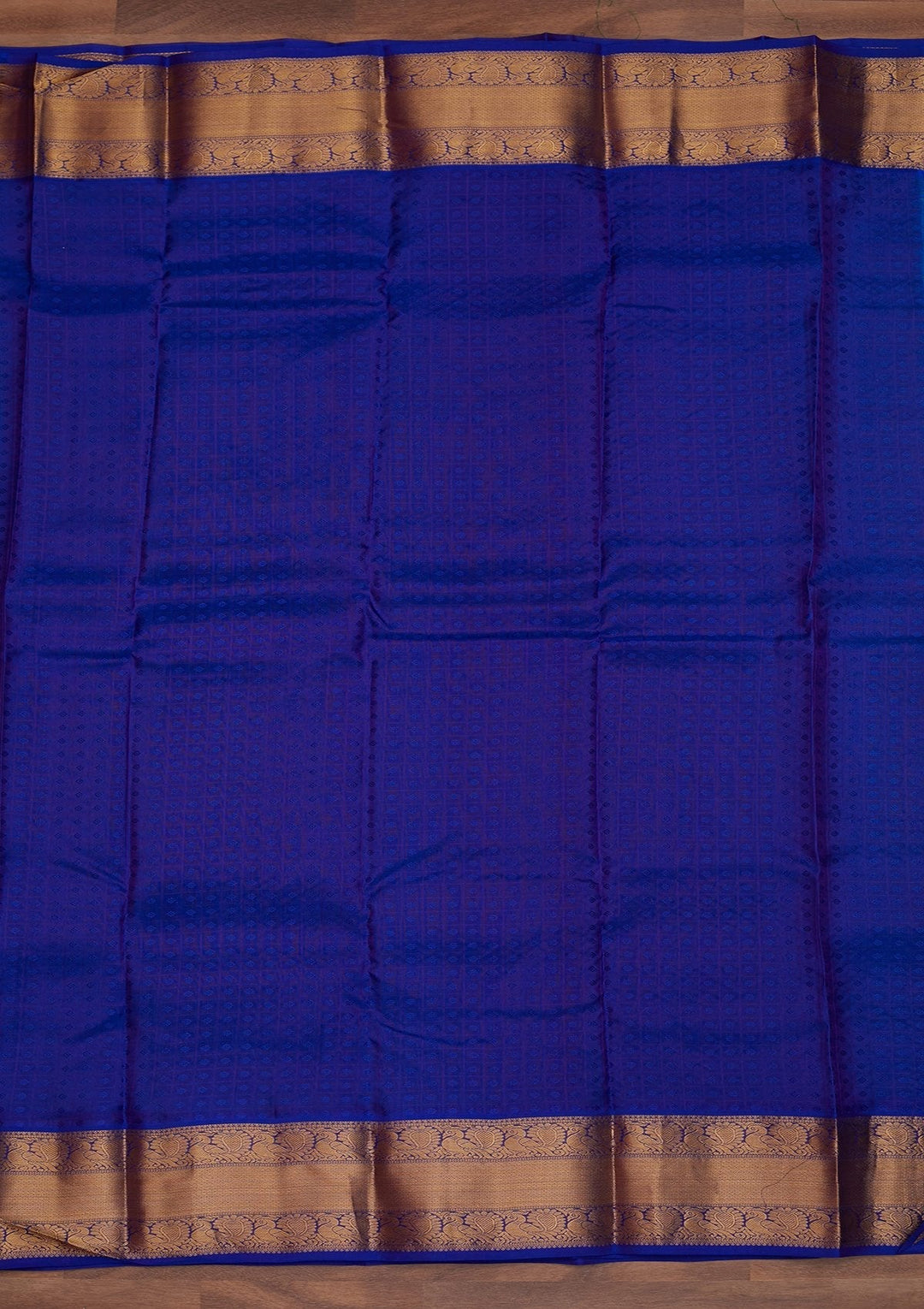 Turquoise Blue Zariwork Pure Silk Designer Saree - Koskii