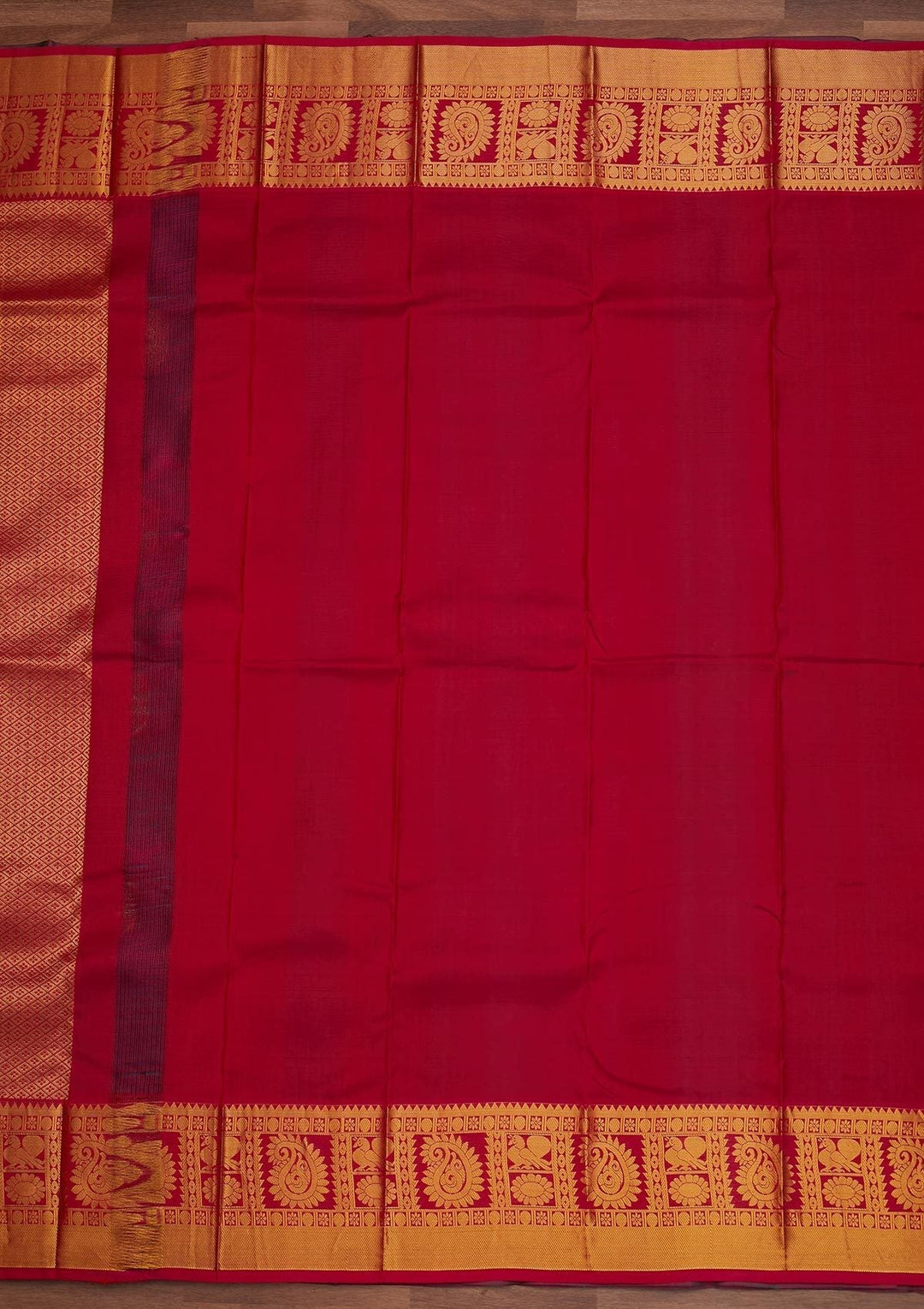 Turquoise Blue Zariwork Pure Silk Designer Saree - Koskii