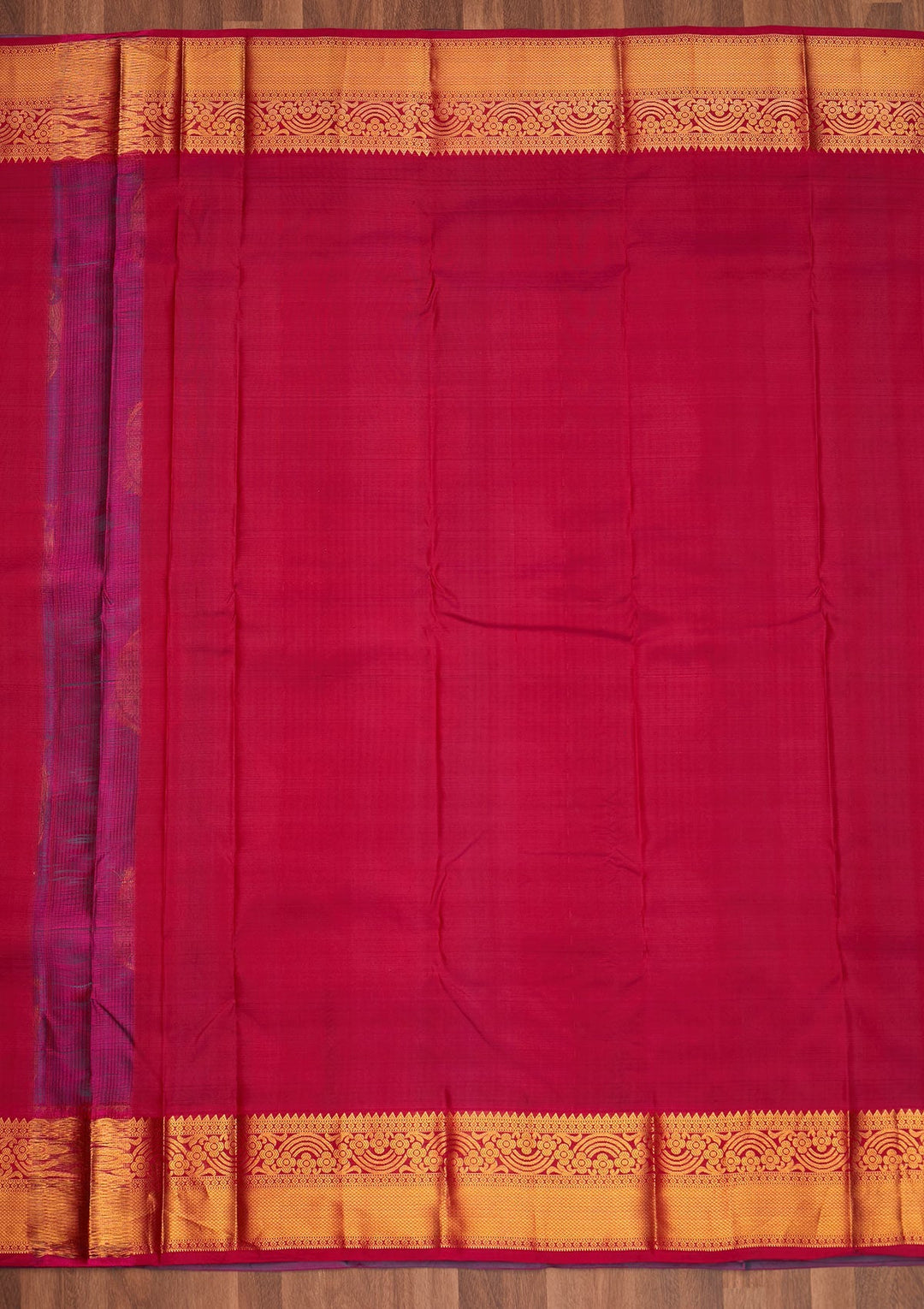 Turquiose Blue Zariwork Pure Silk Saree - Koskii
