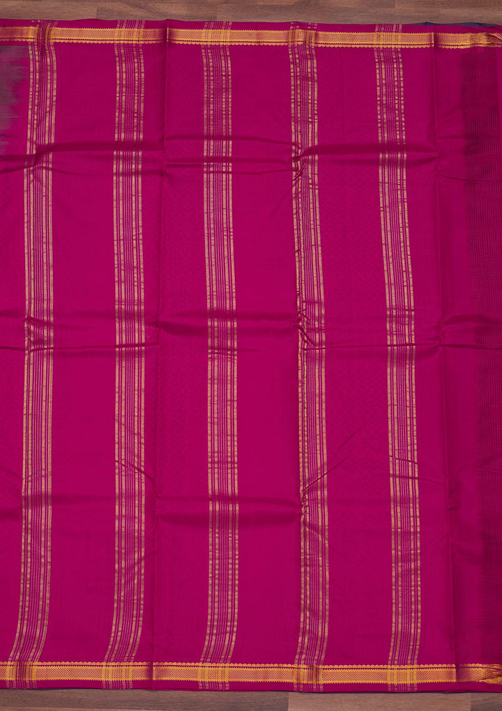 Turquoise Blue Zariwork Pure Silk Designer Saree - Koskii