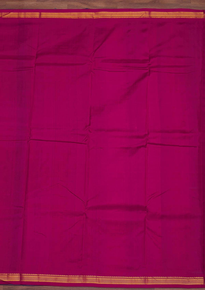 Turquoise Blue Zariwork Pure Silk Designer Saree - Koskii