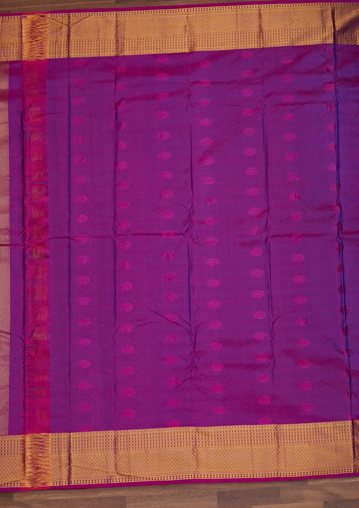 Turquoise Blue Zariwork Pure Silk Designer Saree - Koskii