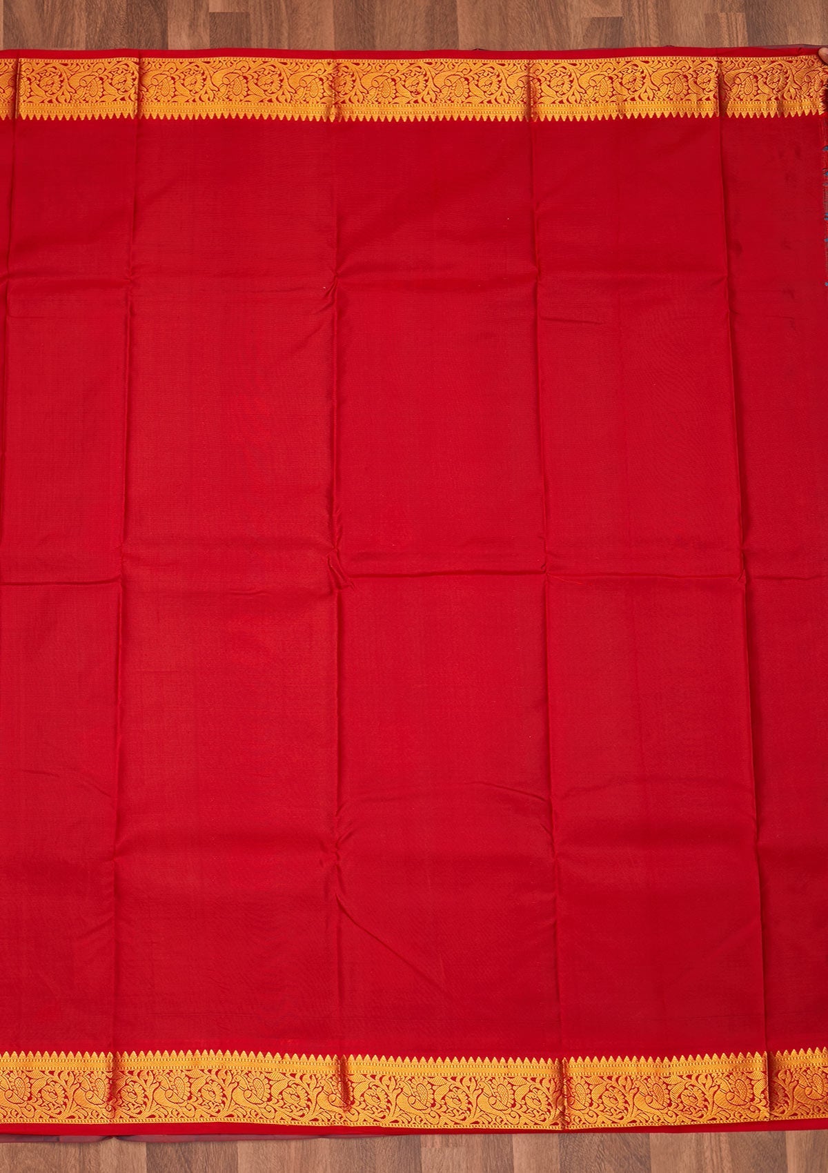 Turquoise Blue Zariwork Pure Silk Saree - Koskii