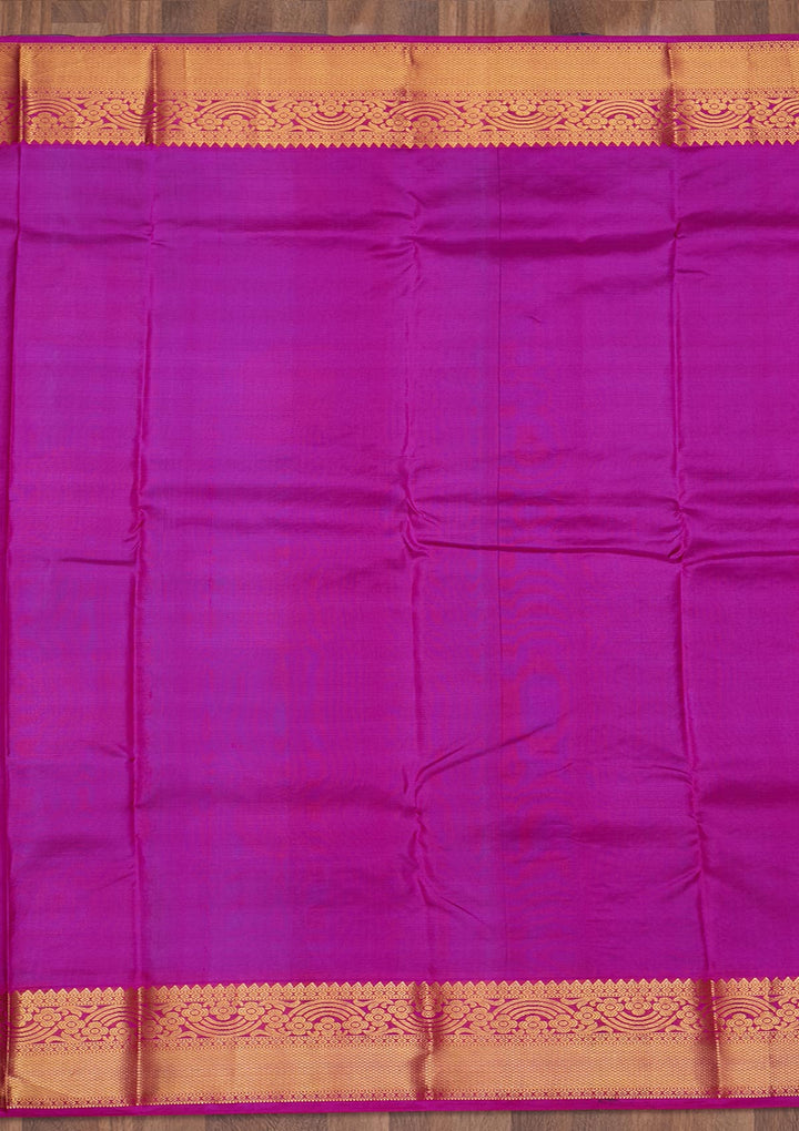 Turquoise Blue Zariwork Pure Silk Saree-Koskii